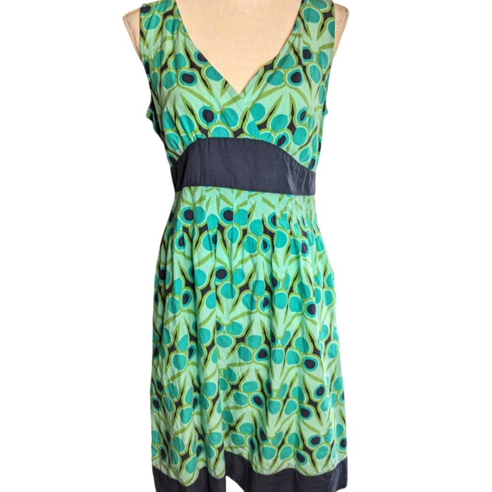 North Face Blue Green Sleeveless Dress Size Large